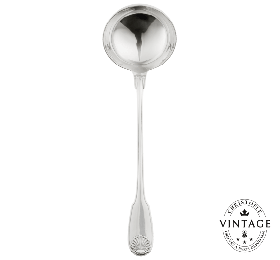 Silvered Soup Ladle | Vintage Christofle